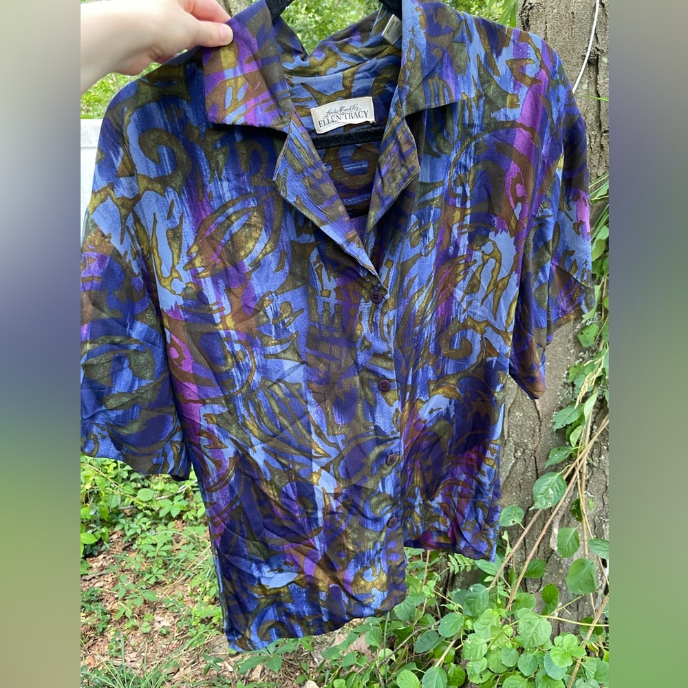 Ellen Tracy Silk button down